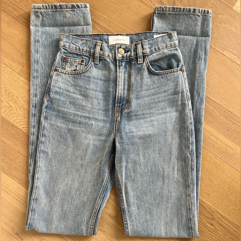 NEW Reformation Banyan High Rise Straight Jeans SZ 24 - Picture 5 of 7
